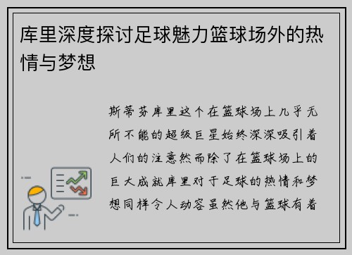 库里深度探讨足球魅力篮球场外的热情与梦想